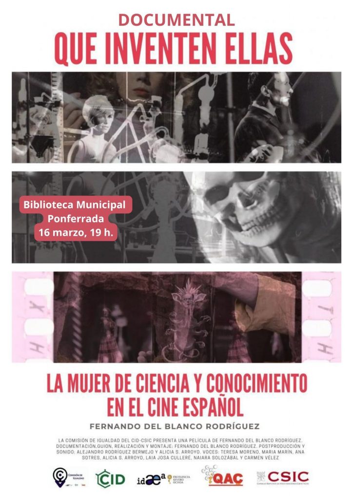 Cartel documental Que inventen ellas | Ponferrada | Portal Bierzo