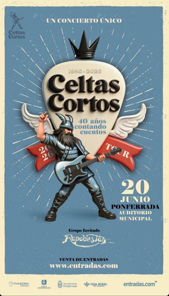 Cartel concierto Celtas Cortos Ponferrada