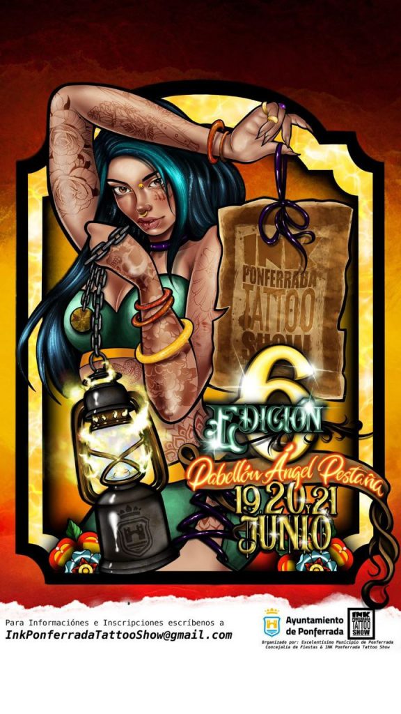 Cartel oficial Ink Tatto Show Ponferrada 6 edición