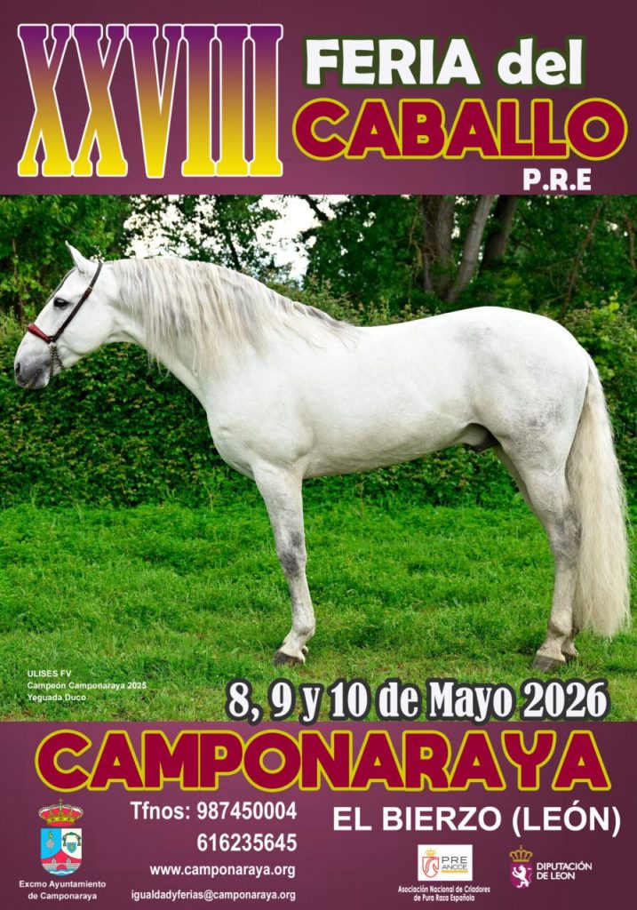 Cartel Feria del caballo Camponaraya 2026 | Portal Bierzo