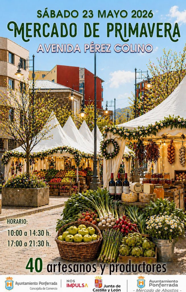 Cartel Mercado de Primavera Ponferrada | Portal Bierzo