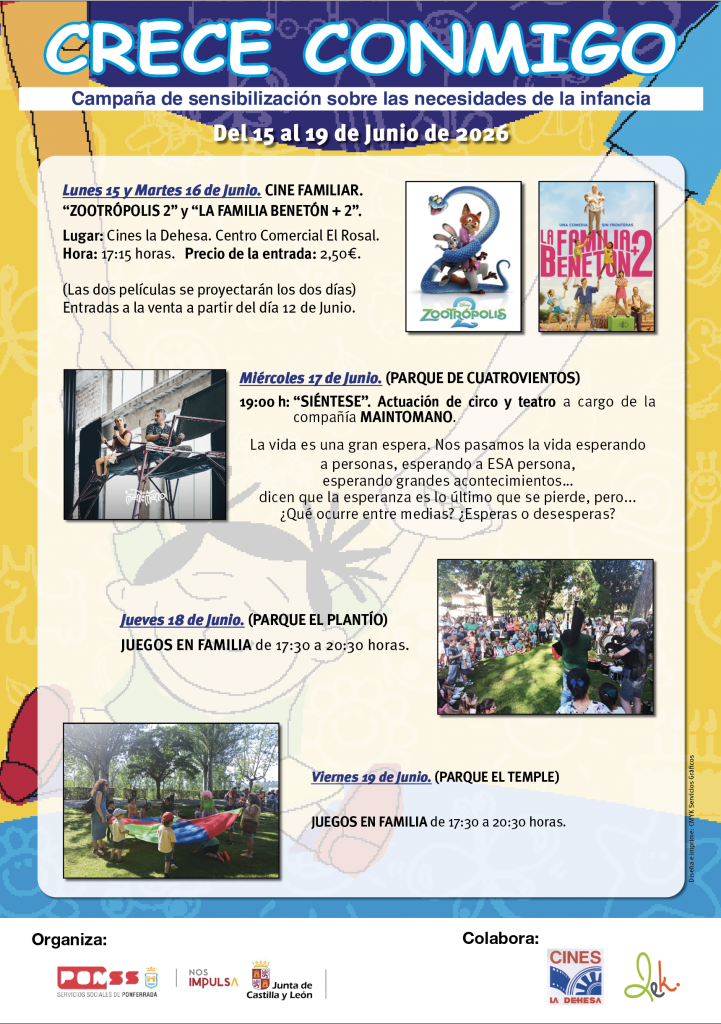 Ponferrada lanza su plan de conciliación estival con ludotecas de 7 horas, transporte adaptado y talleres inclusivos de TEA
