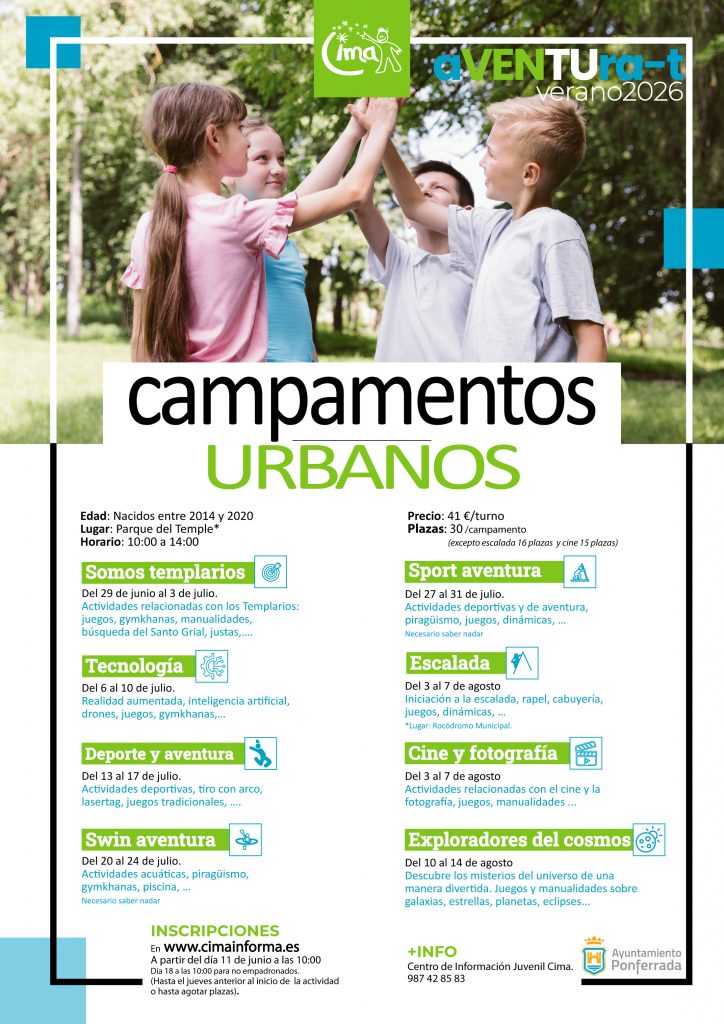 Campamentos urbanos Ponferrada | aVENTUra-t