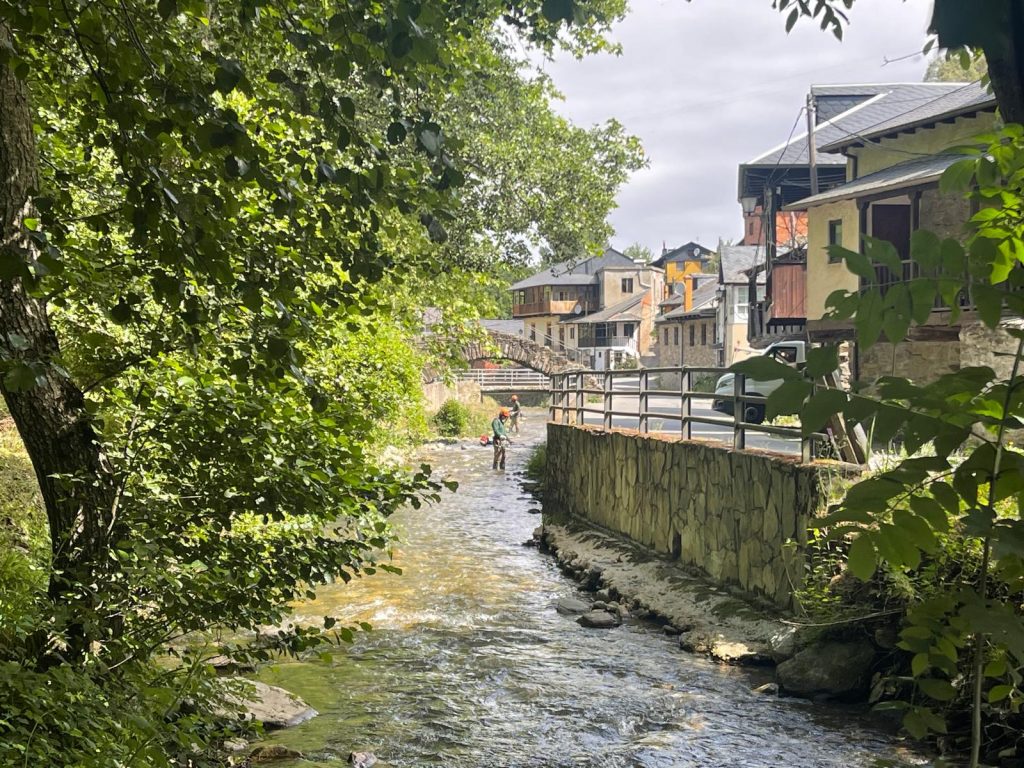 La Escuela Taller "Pablo Voces" culmina el desbroce técnico y la adecuación forestal en el río Oza a su paso por Valdefrancos