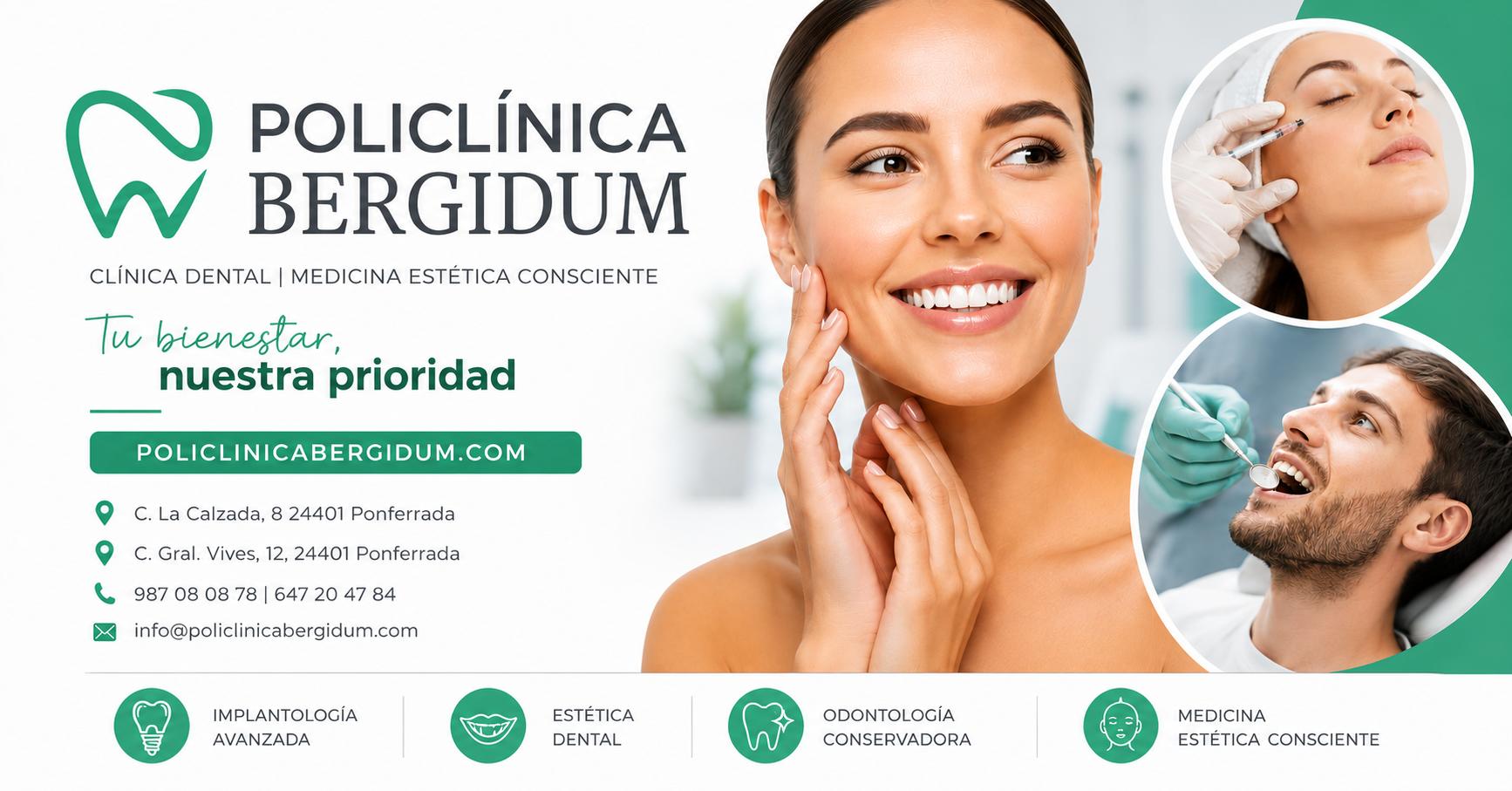 Policlínica Bergidum | Dentista en Ponferrada | Medicina estética en Ponferrada | Portal Bierzo