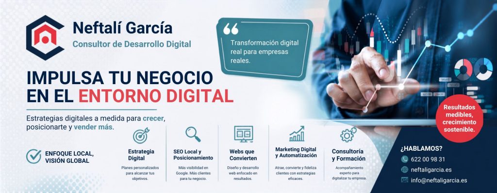 Banner Neftalí García | Consultor de Desarrollo Digital | PYMES